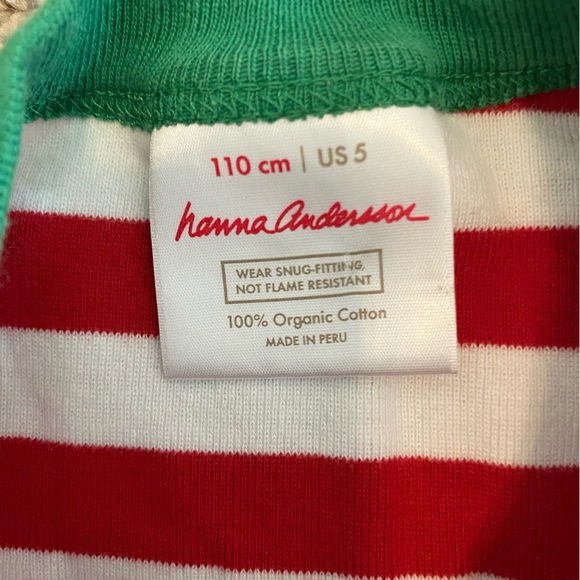 Hanna Andersson Red and White Striped Christmas Pajama Set - Picture 3 of 7